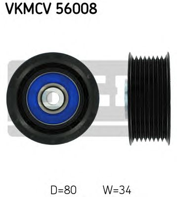 Направляющий / паразитный ролик  поликлинового ремня SKF VKMCV 56008
