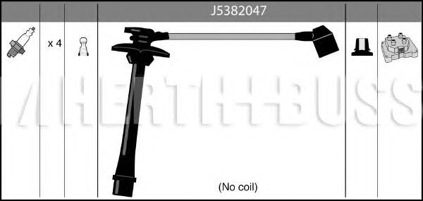 Комплект високовольтних проводів HERTH+BUSS JAKOPARTS J5382047
