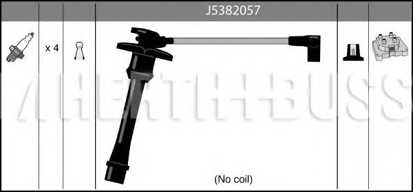 Комплект високовольтних проводів HERTH+BUSS JAKOPARTS J5382057