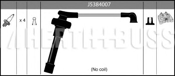 Комплект високовольтних проводів HERTH+BUSS JAKOPARTS J5384007