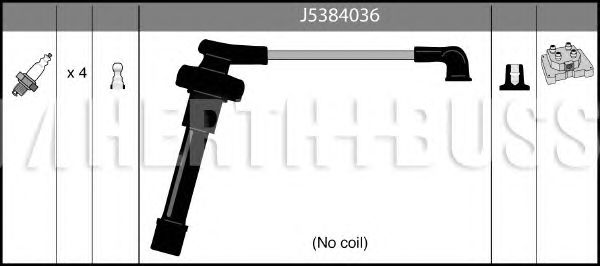 Комплект високовольтних проводів HERTH+BUSS JAKOPARTS J5384036