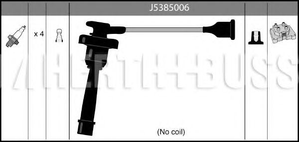 Комплект високовольтних проводів HERTH+BUSS JAKOPARTS J5385006