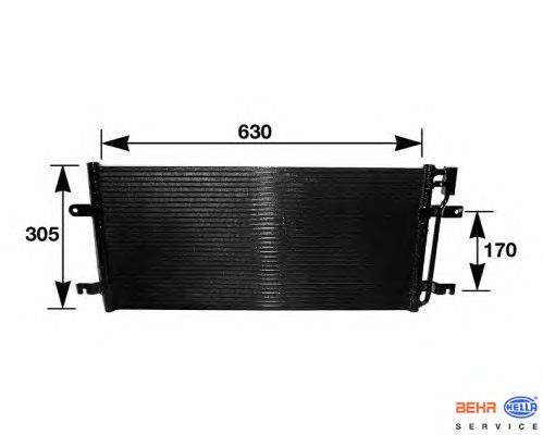 Радиатор кондиционера HELLA 8FC 351 037-701