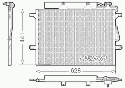 Радиатор кондиционера DENSO DCN17018