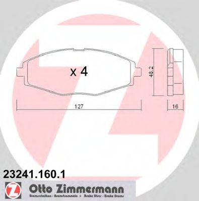 Тормозные колодки ZIMMERMANN 23241.160.1