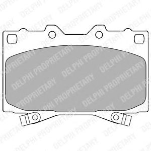 Тормозные колодки DELPHI LP1308