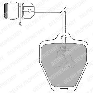 Тормозные колодки DELPHI LP1463