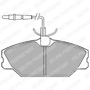 Тормозные колодки DELPHI LP788