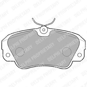 Тормозные колодки DELPHI LP848