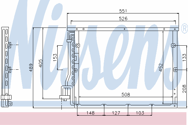 Радиатор кондиционера NISSENS 94770