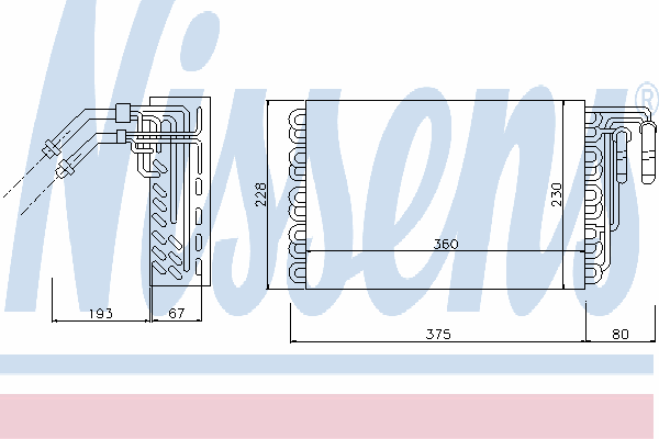 Испаритель кондиционера NISSENS 92148
