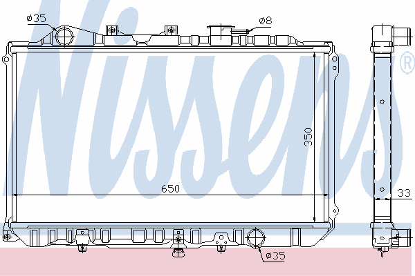 Радиатор охлаждения NISSENS 62501