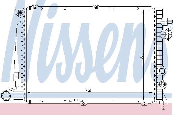 Радиатор охлаждения NISSENS 63057