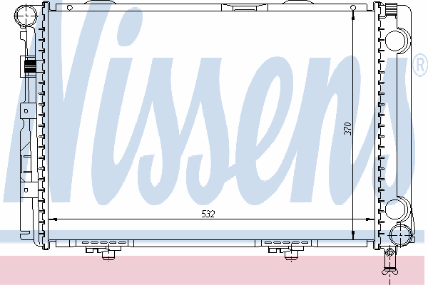 Радиатор охлаждения NISSENS 62549A