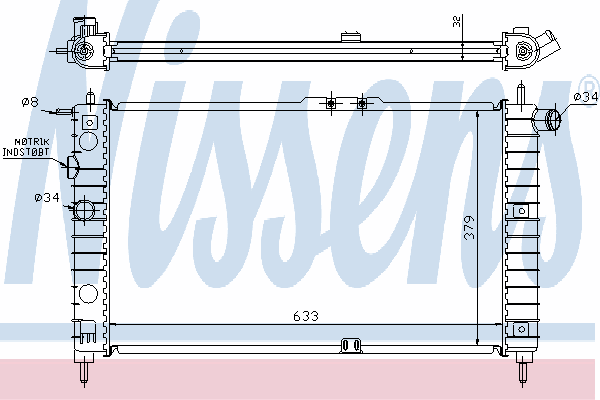 Радиатор охлаждения NISSENS 61651A
