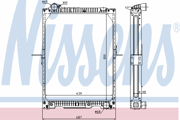 Радиатор охлаждения NISSENS 62646A