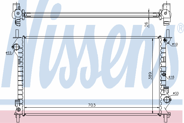 Радиатор охлаждения NISSENS 62021A