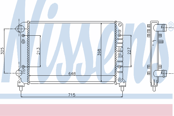 Радиатор охлаждения NISSENS 61766