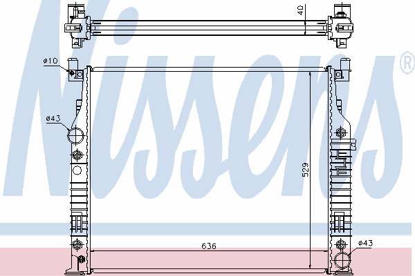 Радиатор охлаждения NISSENS 62576A