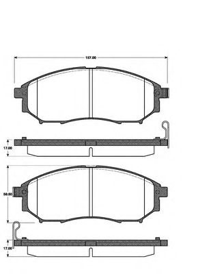 Тормозные колодки NK 222261