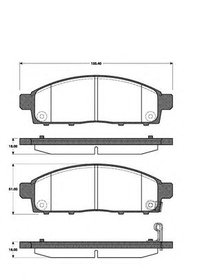 Тормозные колодки NK 223033