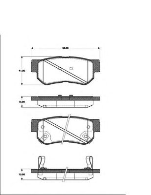 Тормозные колодки NK 223421