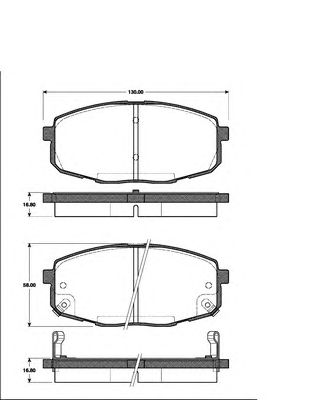 Тормозные колодки NK 223506