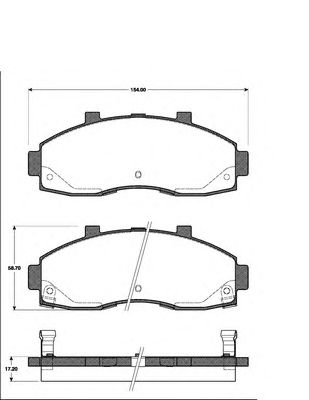 Тормозные колодки NK 223511