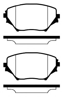 Тормозные колодки NK 224555