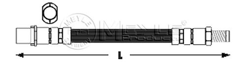 Тормозной шланг MEYLE 014 042 0009