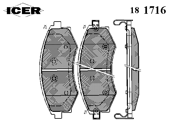 Тормозные колодки ICER 181716