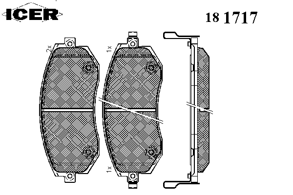 Тормозные колодки ICER 181717