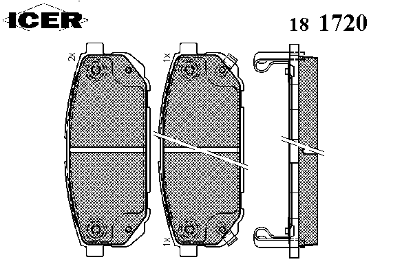 Тормозные колодки ICER 181720