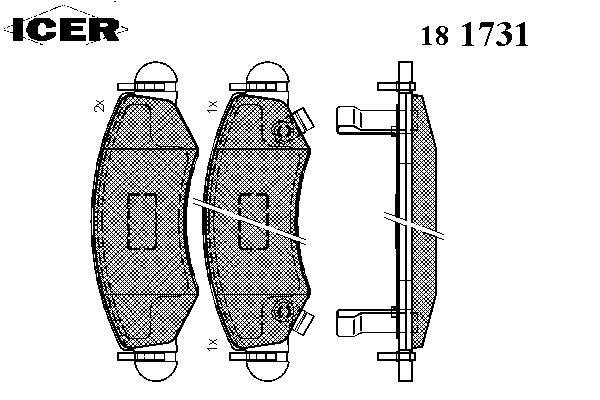 Тормозные колодки ICER 181731