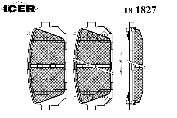 Тормозные колодки ICER 181827