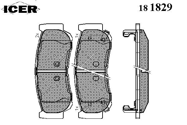 Тормозные колодки ICER 181829