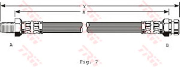 Тормозной шланг TRW PHB165