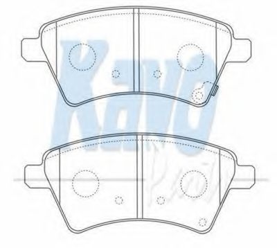 Тормозные колодки KAVO PARTS BP-8529