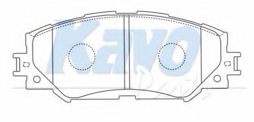 Тормозные колодки KAVO PARTS BP-9116