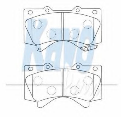 Тормозные колодки KAVO PARTS BP-9121