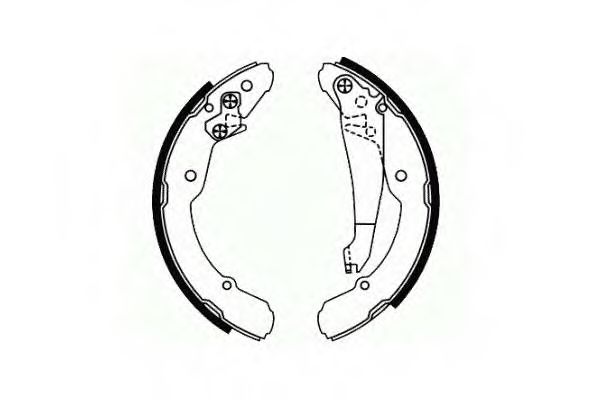 Тормозные колодки ручника SCT SS 545