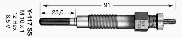 Свеча накала NGK 2231