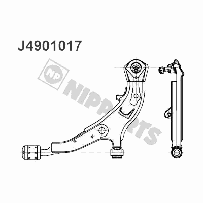 Рычаг подвески NIPPARTS J4901017