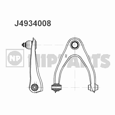 Рычаг подвески NIPPARTS J4934008