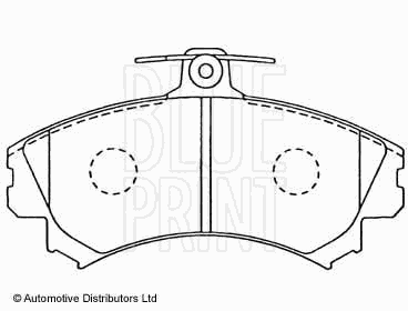 Тормозные колодки BLUE PRINT ADC44251
