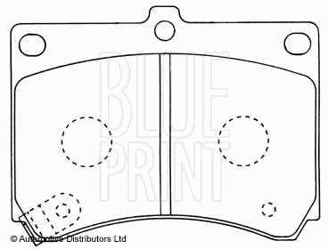 Тормозные колодки BLUE PRINT ADM54227