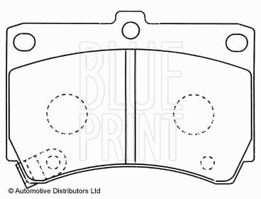 Тормозные колодки BLUE PRINT ADM54249