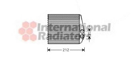 Радиатор отопителя VAN WEZEL 37006354