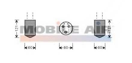 Осушувач кондиціонера VAN WEZEL 8100D043