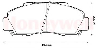 Тормозные колодки JURID 572393J